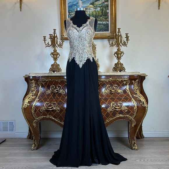 Meier Collection formal stretchy evening party prom dress - Picture 1 of 6